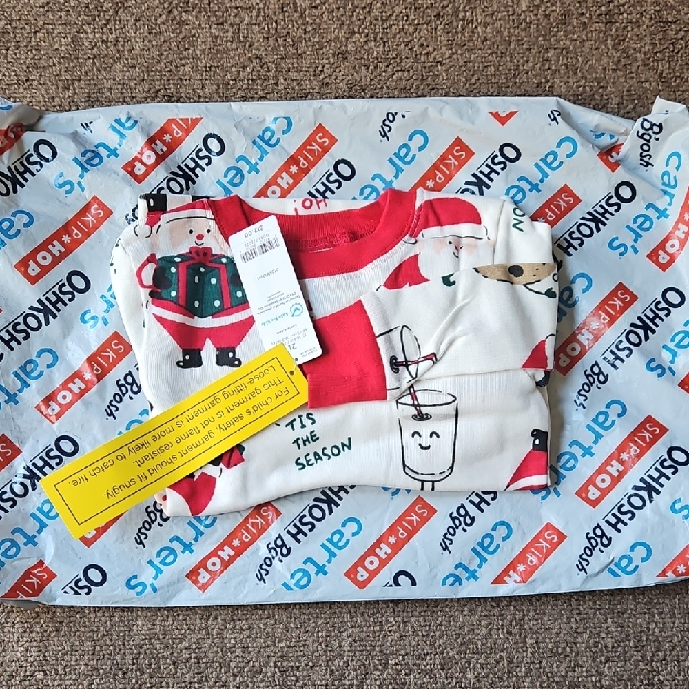 Carter's Red & White 'Tis The Season Kids Top